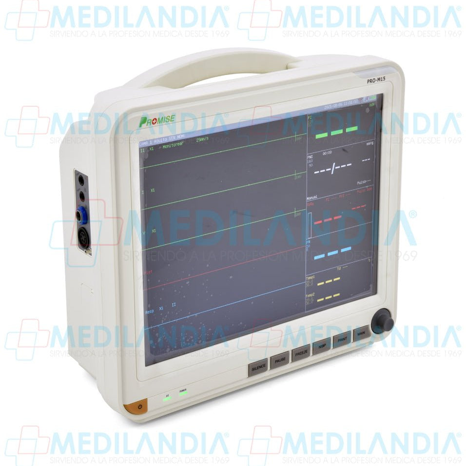 Monitor de paciente con pantalla táctil de 15” para adulto / pediátrico / neonatal - Monitor para paciente - PROMISE - MEDILANDIA | Tienda de productos y equipos médicos de calidad en México | Soluciones profesionales para clínicas, hospitales y consultorios.