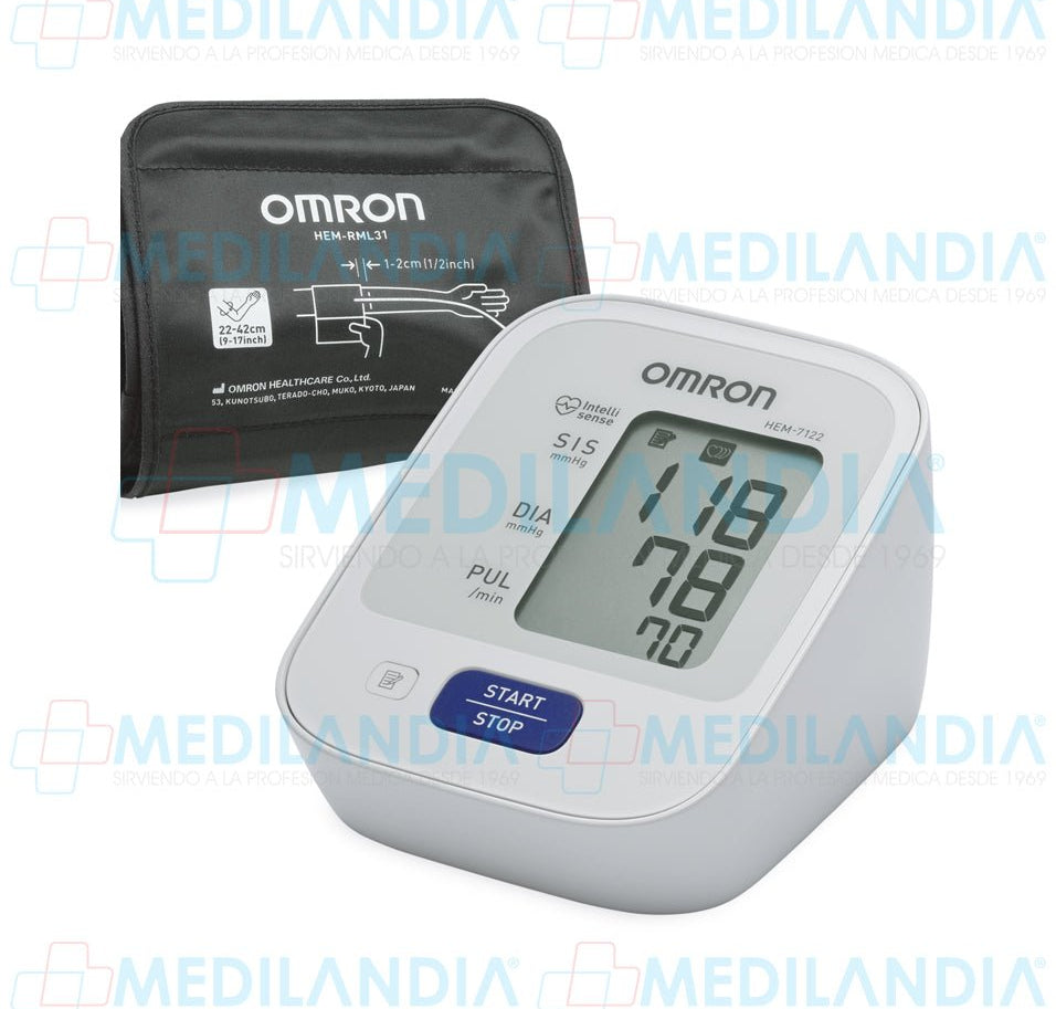 Monitor de presión arterial de brazo automático - Baumanometro - OMRON - MEDILANDIA | Tienda de productos médicos