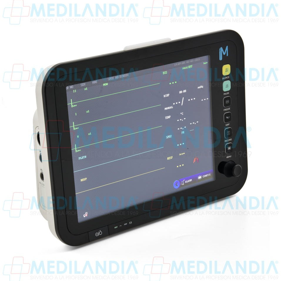Monitor de signos vitales para paciente de 12” con pantalla táctil - Monitor para paciente - INMED - MEDILANDIA | Tienda de productos y equipos médicos de calidad en México | Soluciones profesionales para clínicas, hospitales y consultorios.