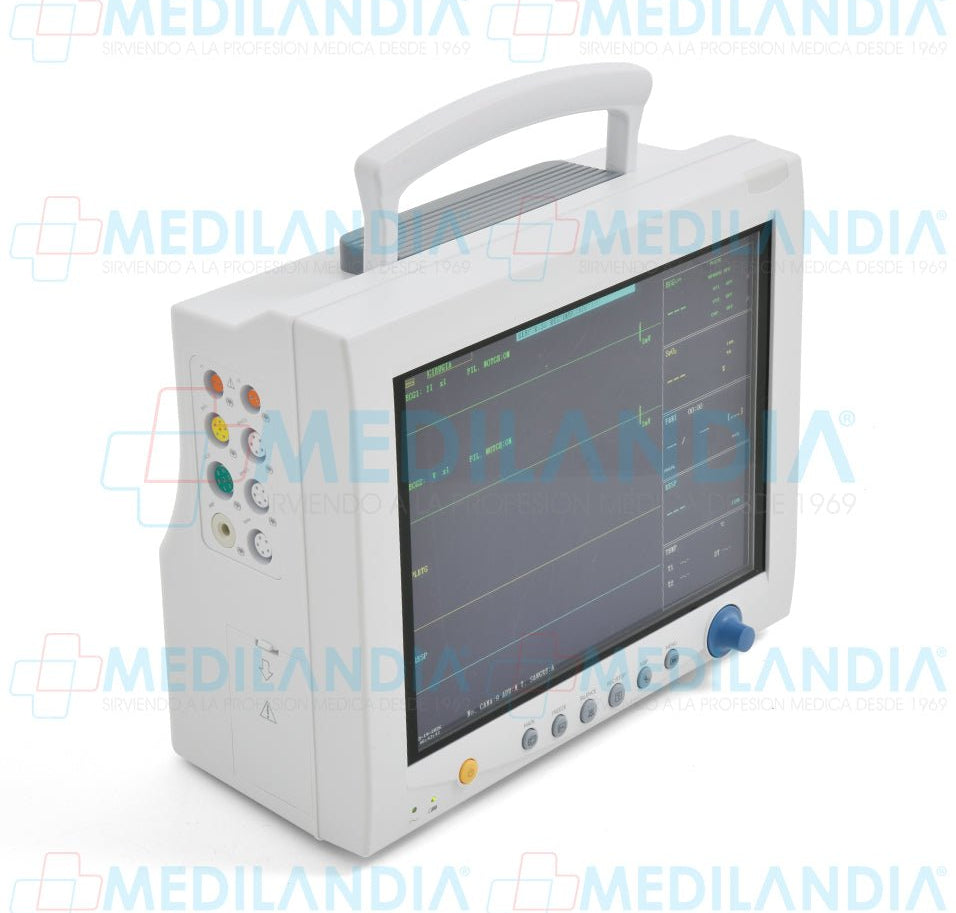 Monitor para paciente con pantalla de 12.1” funciones ECG, RESP, SpO2, PR, NIBP, TEMP de doble canal - Monitor para paciente - CONTEC - MEDILANDIA | Tienda de productos y equipos médicos de calidad en México | Soluciones profesionales para clínicas, hospitales y consultorios.