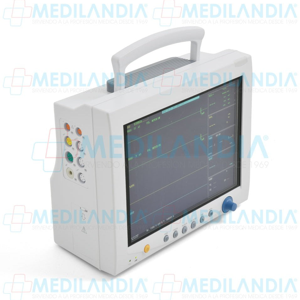 Monitor para paciente con pantalla de 12.1” funciones ECG, RESP, SpO2, PR, NIBP, TEMP de doble canal - Monitor para paciente - CONTEC - MEDILANDIA | Tienda de productos y equipos médicos de calidad en México | Soluciones profesionales para clínicas, hospitales y consultorios.