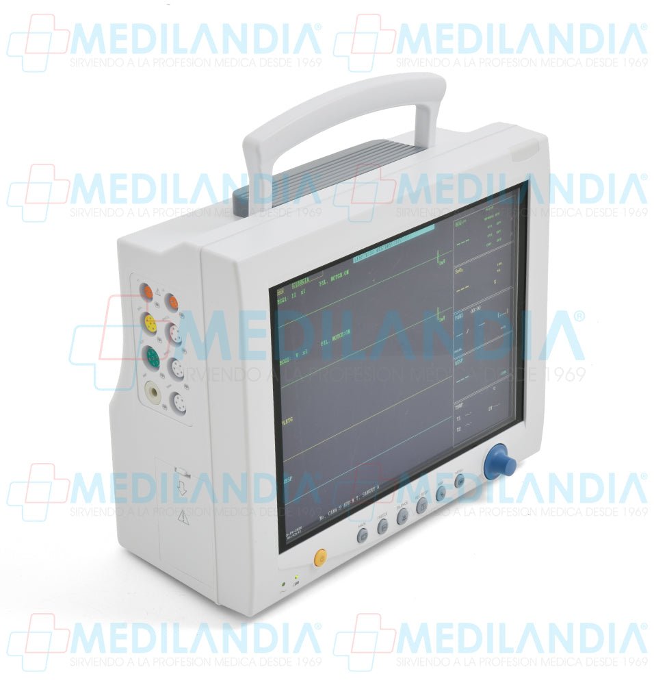 Monitor para paciente con pantalla de 12.1” funciones ECG, RESP, SpO2, PR, NIBP, TEMP de doble canal - Monitor para paciente - CONTEC - MEDILANDIA | Tienda de productos y equipos médicos de calidad en México | Soluciones profesionales para clínicas, hospitales y consultorios.
