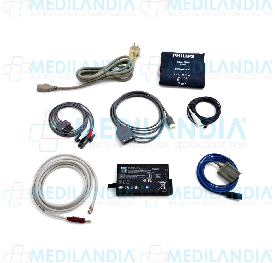 Monitor para paciente de signos vitales de 10" básico ECG, SpO2, PANI, FC, temperatura, respiración - Monitor para paciente - PHILIPS - MEDILANDIA | Tienda de productos y equipos médicos de calidad en México | Soluciones profesionales para clínicas, hospitales y consultorios.