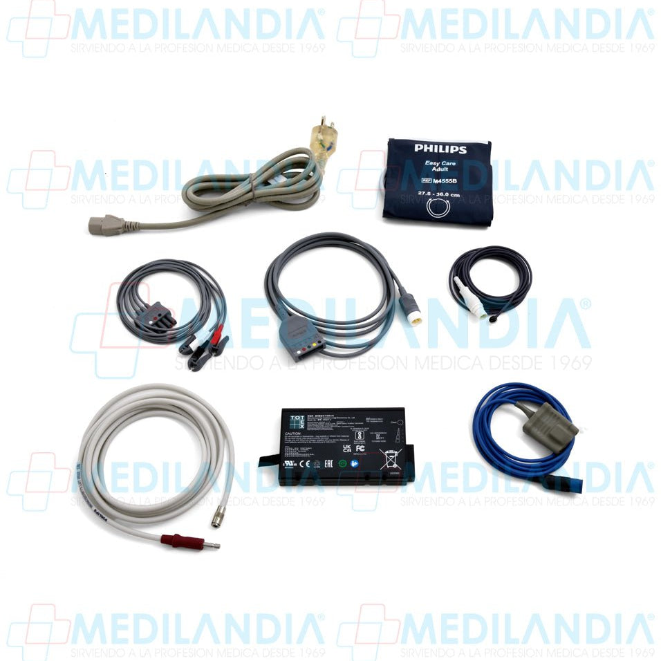 Monitor para paciente de signos vitales de 10" básico ECG, SpO2, PANI, FC, temperatura, respiración - Monitor para paciente - PHILIPS - MEDILANDIA | Tienda de productos y equipos médicos de calidad en México | Soluciones profesionales para clínicas, hospitales y consultorios.