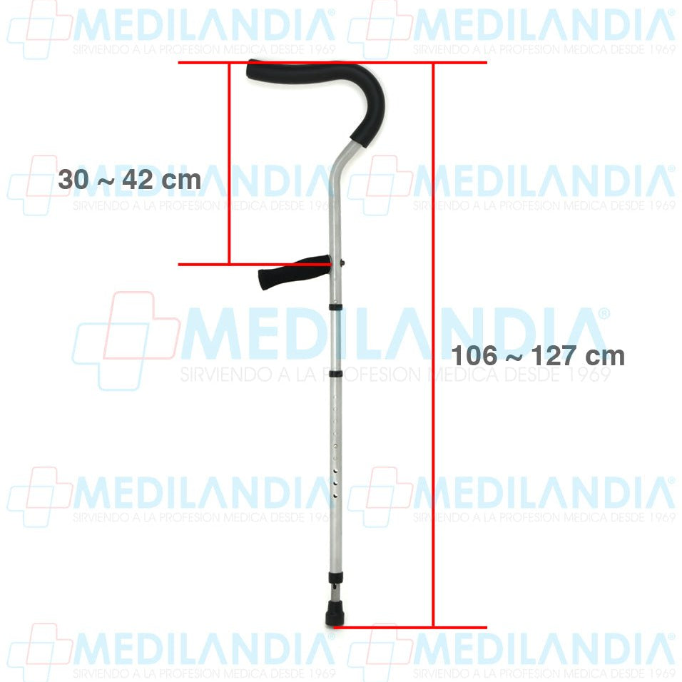 Muletas ergonomicas ajustables con amortiguador - Muletas - MILLENIAL - MEDILANDIA | Tienda de productos médicos