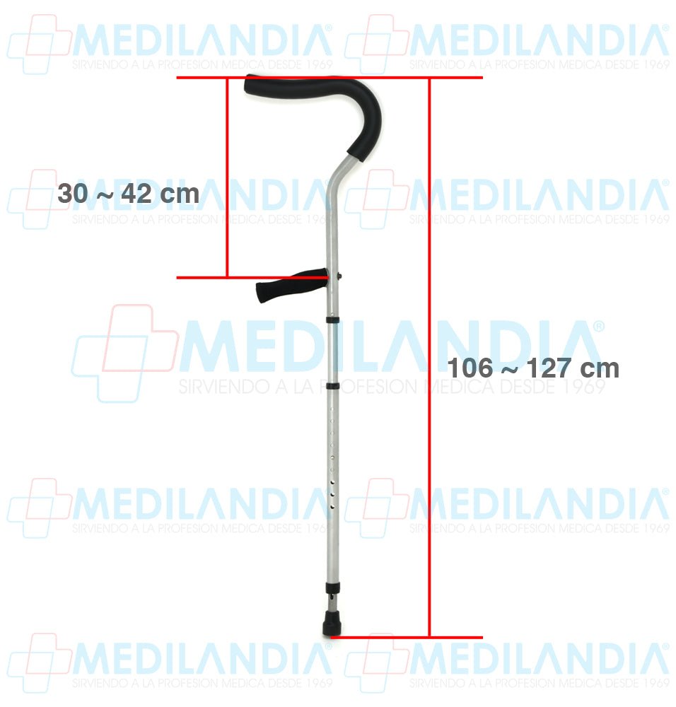 Muletas ergonomicas ajustables con amortiguador - Muletas - MILLENIAL - MEDILANDIA | Tienda de productos médicos