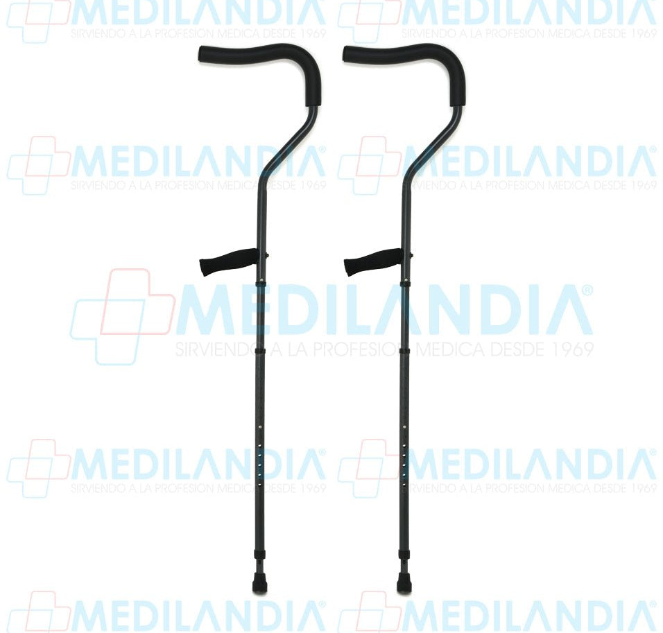 Muletas ergonomicas ajustables con amortiguador - Muletas - MILLENIAL - MEDILANDIA | Tienda de productos médicos