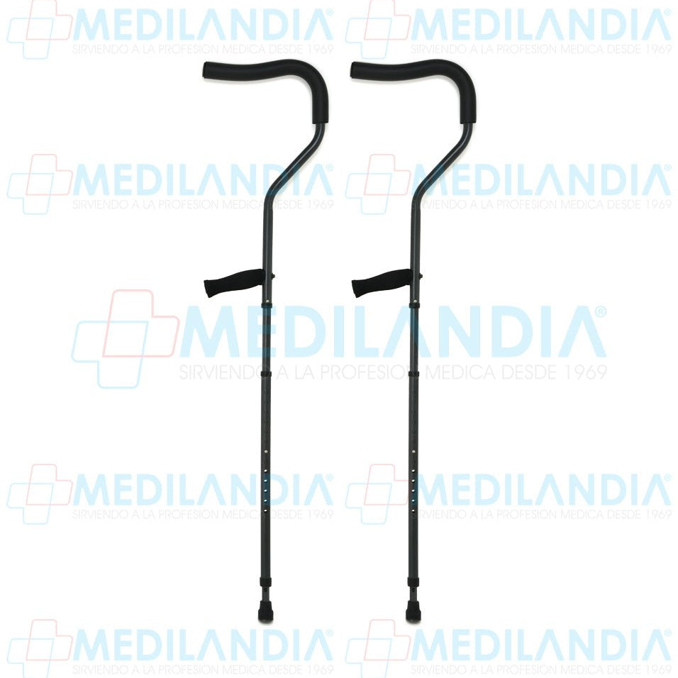 Muletas ergonomicas ajustables con amortiguador - Muletas - MILLENIAL - MEDILANDIA | Tienda de productos médicos