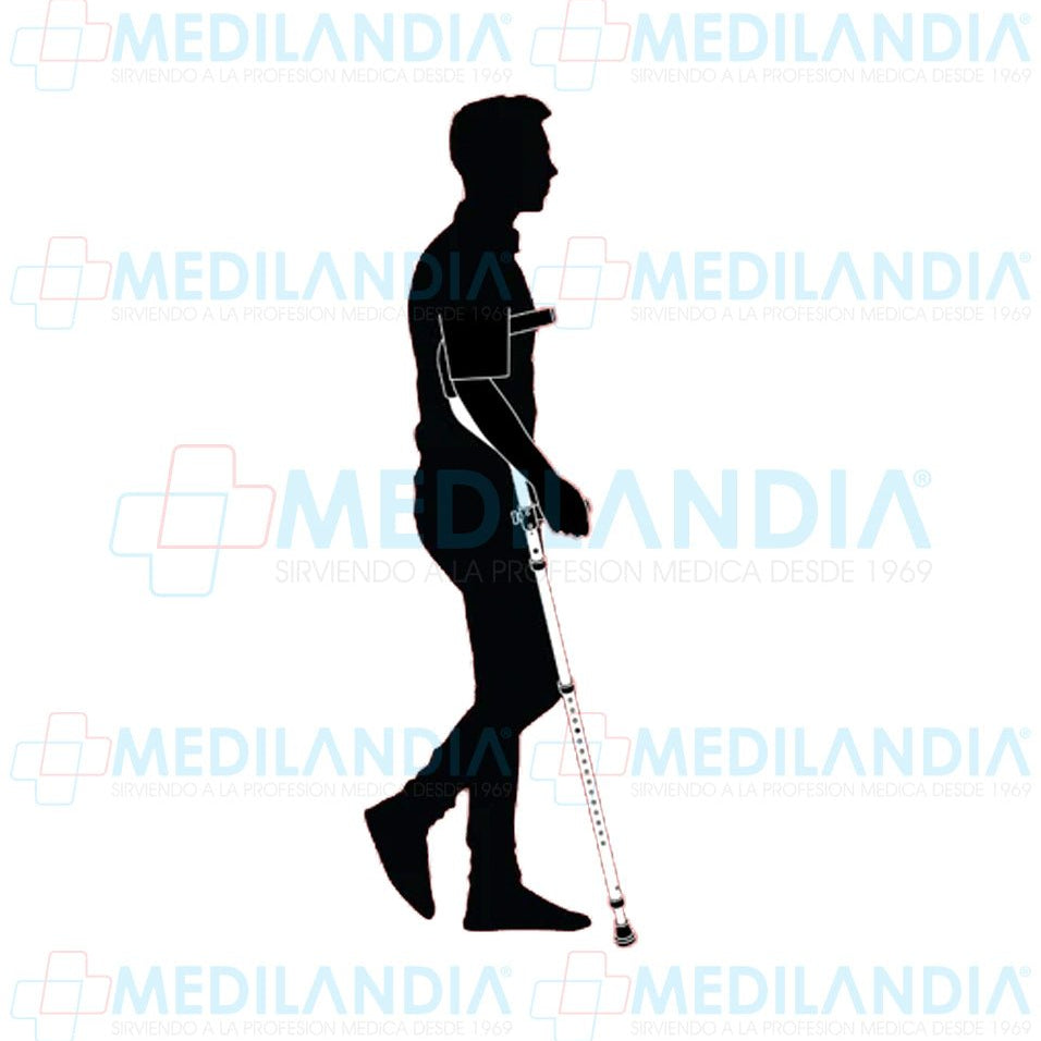 Muletas ergonomicas ajustables con amortiguador - Muletas - MILLENIAL - MEDILANDIA | Tienda de productos médicos