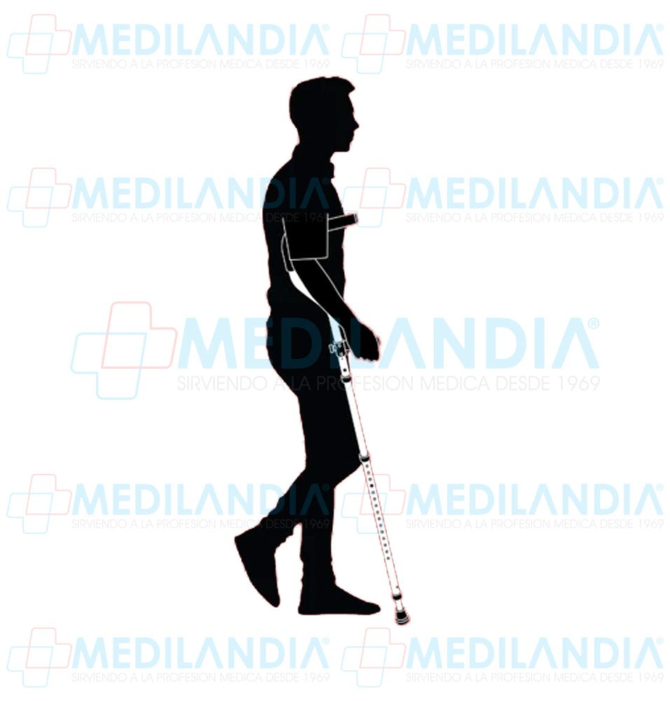 Muletas ergonomicas ajustables con amortiguador - Muletas - MILLENIAL - MEDILANDIA | Tienda de productos médicos