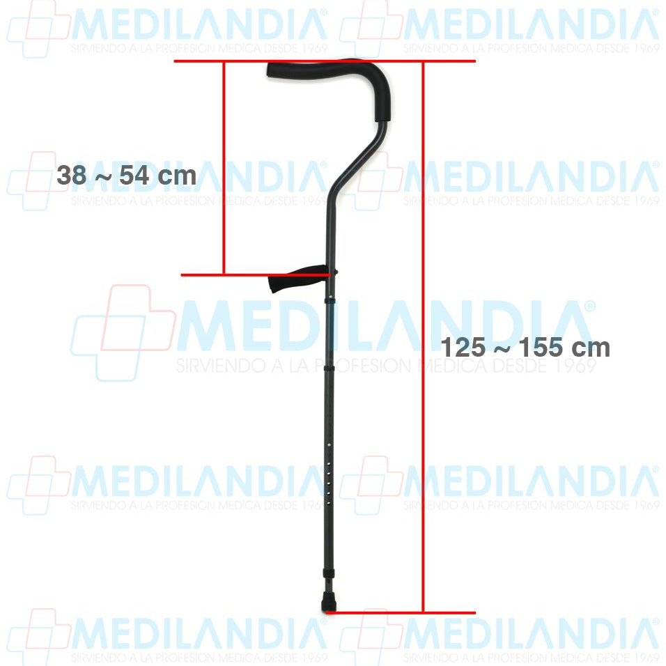 Muletas ergonomicas ajustables con amortiguador - Muletas - MILLENIAL - MEDILANDIA | Tienda de productos médicos
