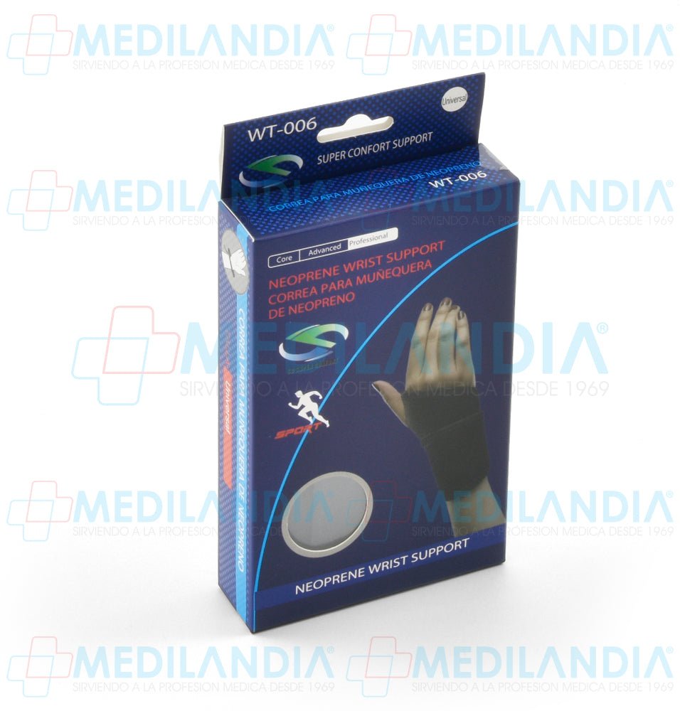 Muñequera de neopreno con agarre de dedo pulgar - Muñequera - SUPER CONFORT- MEDILANDIA | Tienda de productos y equipos médicos de calidad en México | Soluciones profesionales para clínicas, hospitales y consultorios.