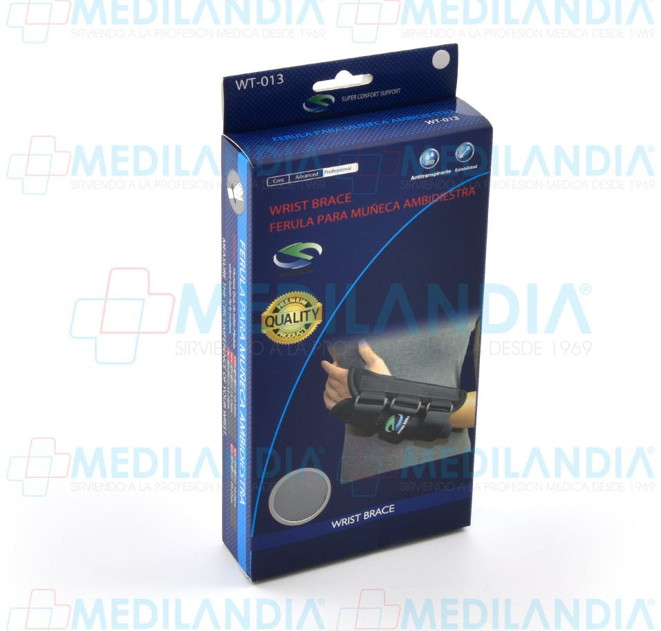 Muñequera para inmovilización ambidiestra con varilla - Muñequera - SUPER CONFORT- MEDILANDIA | Tienda de productos y equipos médicos de calidad en México | Soluciones profesionales para clínicas, hospitales y consultorios.