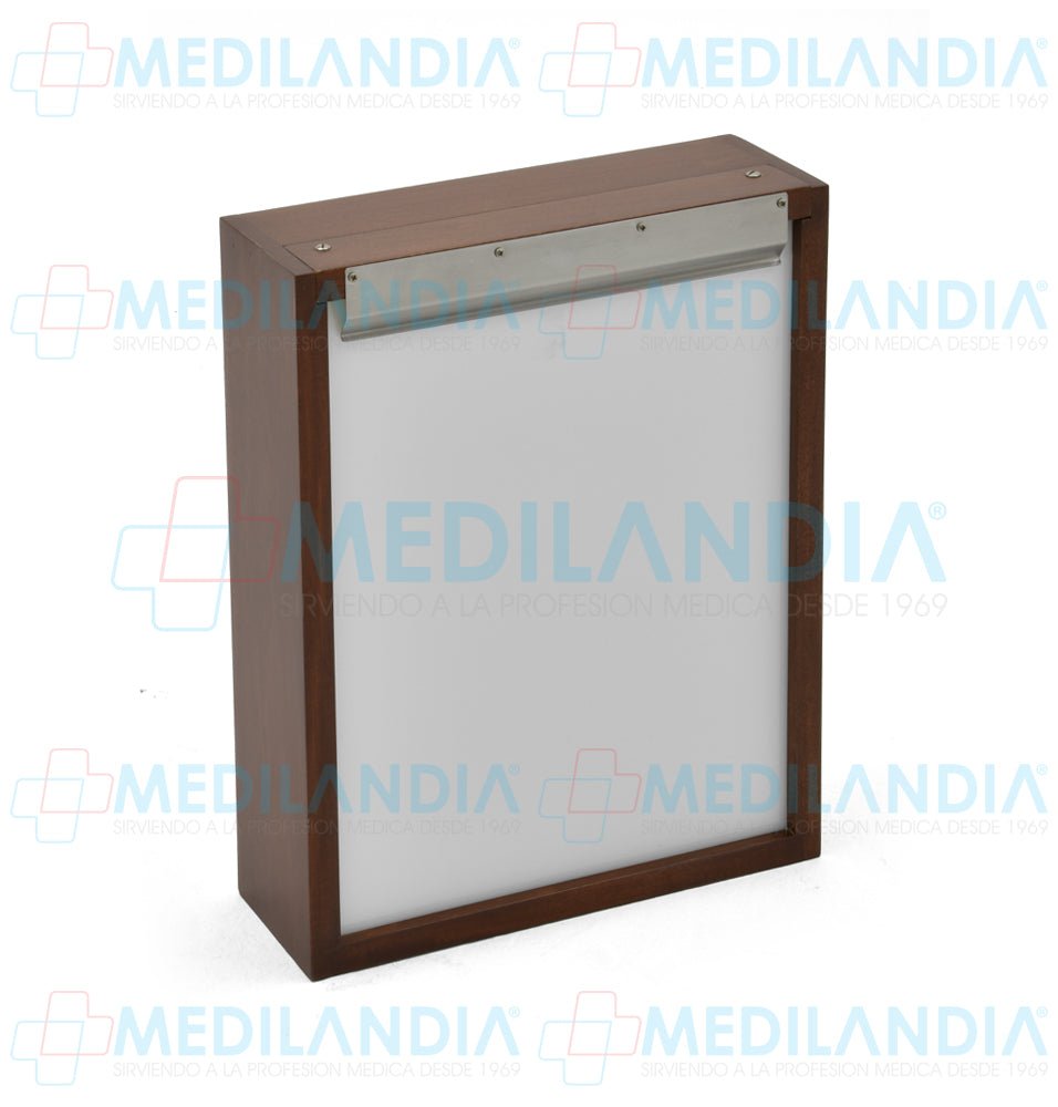Negatoscopio sencillo prendido automático de caoba - Negatoscopio - MEDILANDIA - MEDILANDIA | Tienda de productos y equipos médicos de calidad en México | Soluciones profesionales para clínicas, hospitales y consultorios.