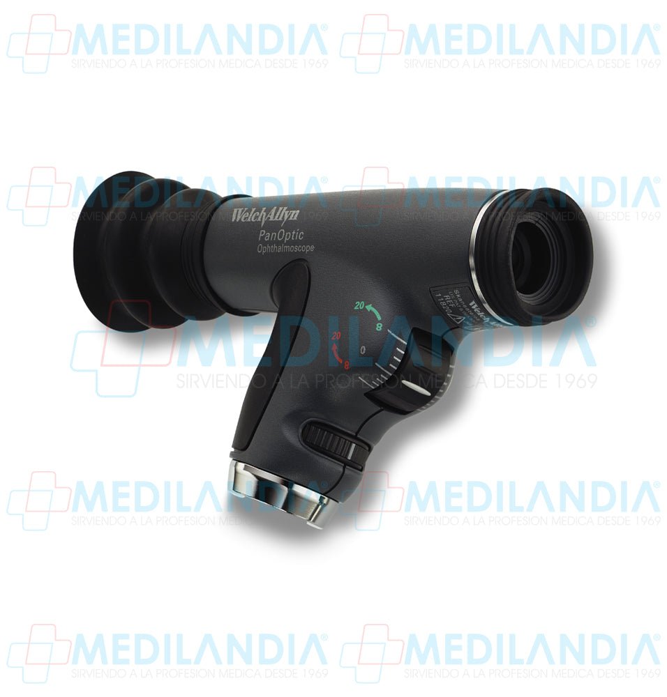 Oftalmoscopio PanOptic de 3.5V con filtro de cobalto - Otoscopio - WELCH ALLYN- MEDILANDIA | Tienda de productos y equipos médicos de calidad en México | Soluciones profesionales para clínicas, hospitales y consultorios.