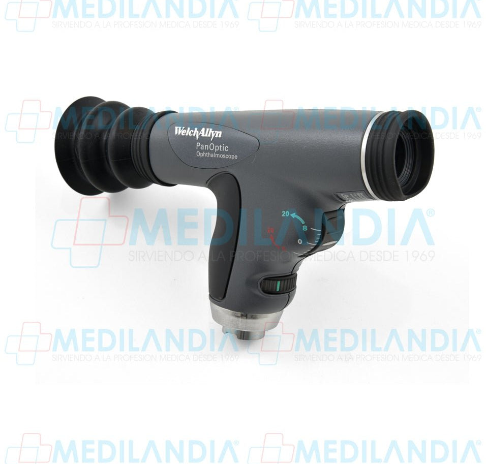 Oftalmoscopio PanOptic de 3.5V con filtro de cobalto - Otoscopio - WELCH ALLYN- MEDILANDIA | Tienda de productos y equipos médicos de calidad en México | Soluciones profesionales para clínicas, hospitales y consultorios.