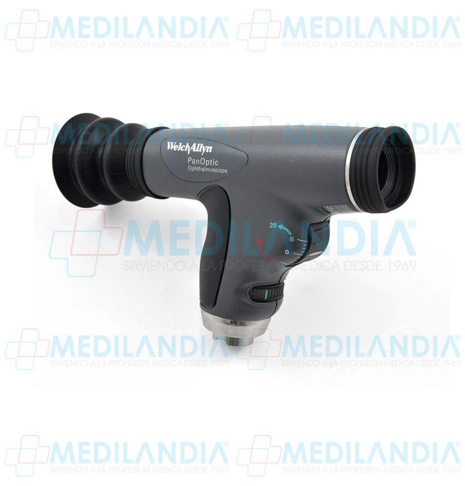 Oftalmoscopio PanOptic de 3.5V con filtro de cobalto - Otoscopio - WELCH ALLYN- MEDILANDIA | Tienda de productos y equipos médicos de calidad en México | Soluciones profesionales para clínicas, hospitales y consultorios.