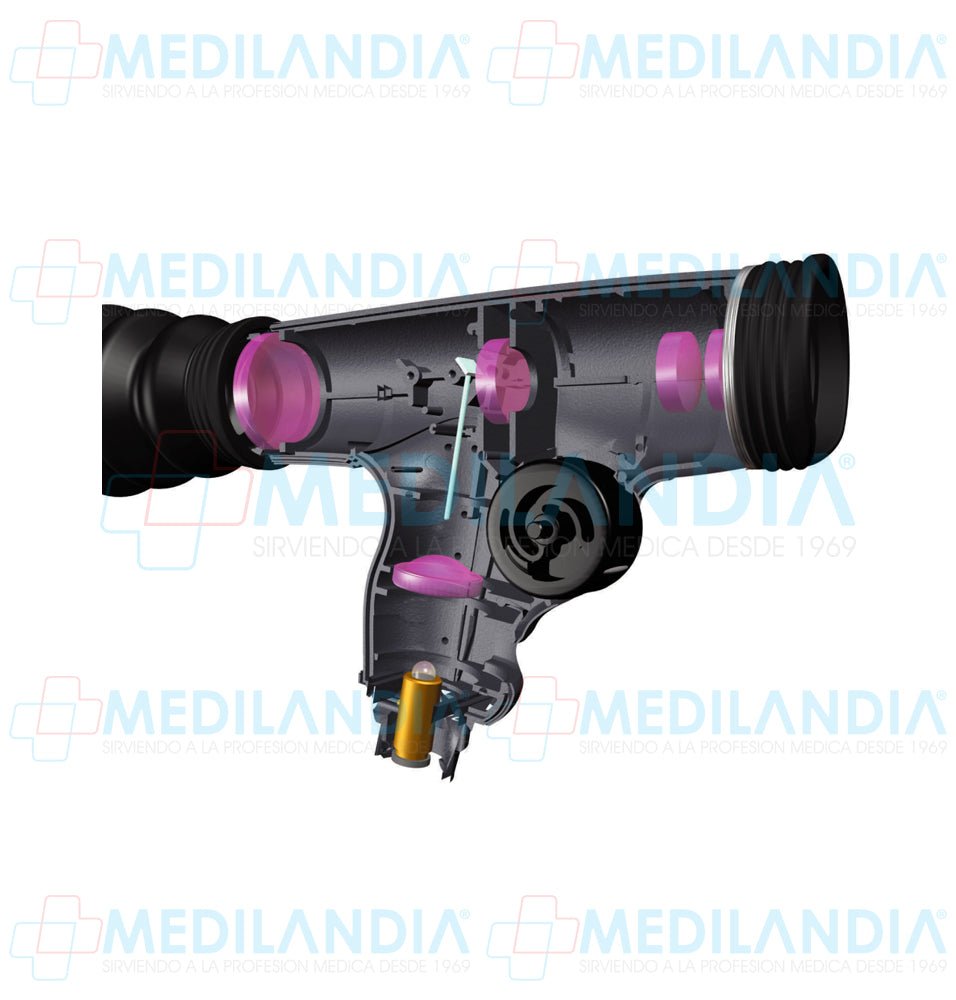 Oftalmoscopio PanOptic de 3.5V con filtro de cobalto - Otoscopio - WELCH ALLYN- MEDILANDIA | Tienda de productos y equipos médicos de calidad en México | Soluciones profesionales para clínicas, hospitales y consultorios.