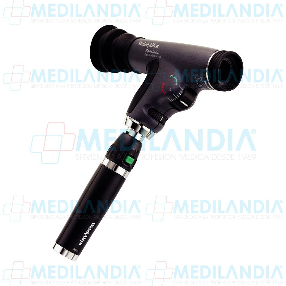 Oftalmoscopio PanOptic de 3.5V con filtro de cobalto - Otoscopio - WELCH ALLYN- MEDILANDIA | Tienda de productos y equipos médicos de calidad en México | Soluciones profesionales para clínicas, hospitales y consultorios.