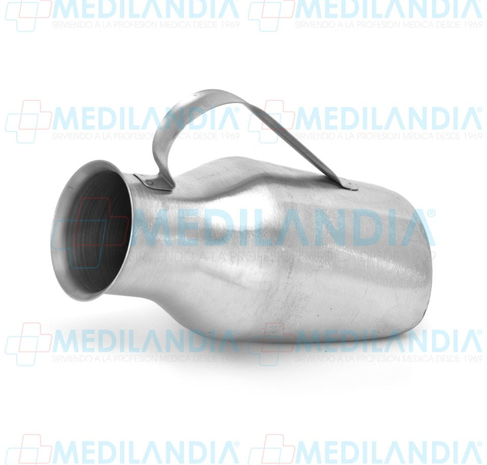 Orinal semi horizontal de acero inoxidable 1.75 lts - Orinal - MEDILANDIA - MEDILANDIA | Tienda de productos médicos