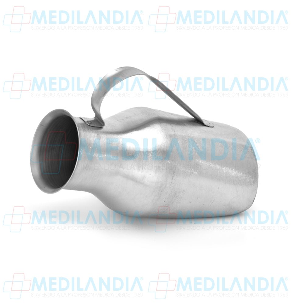 Orinal semi horizontal de acero inoxidable 1.75 lts - Orinal - MEDILANDIA - MEDILANDIA | Tienda de productos médicos
