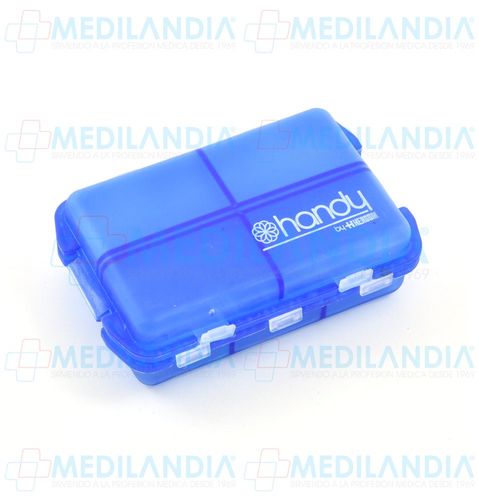 Pastillero organizador tipo caja con 10 compartimientos independientes - Pastillero - HANDY - MEDILANDIA | Tienda de productos y equipos médicos de calidad en México | Soluciones profesionales para clínicas, hospitales y consultorios.