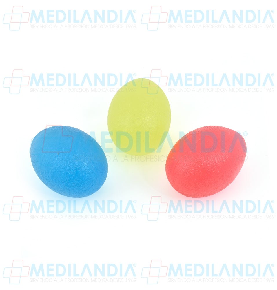 Pelota rehabilitación antiestrés oval para mano 3 piezas - Pelota rehabilitación - SUPER CONFORT - MEDILANDIA | Tienda de productos y equipos médicos de calidad en México | Soluciones profesionales para clínicas, hospitales y consultorios.