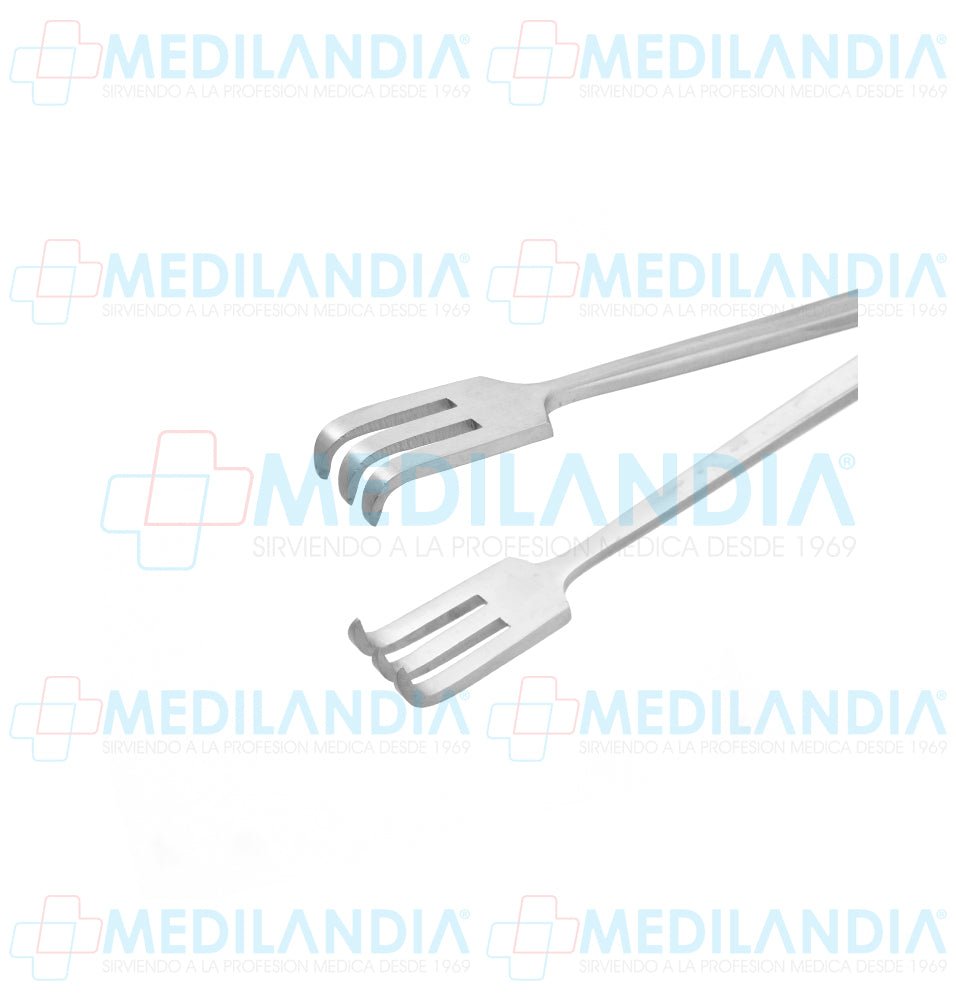 Pinza de tracción Lahey recta dientes 3 x 3 25 cm - Pinzas - 6B- MEDILANDIA | Tienda de productos y equipos médicos de calidad en México | Soluciones profesionales para clínicas, hospitales y consultorios.