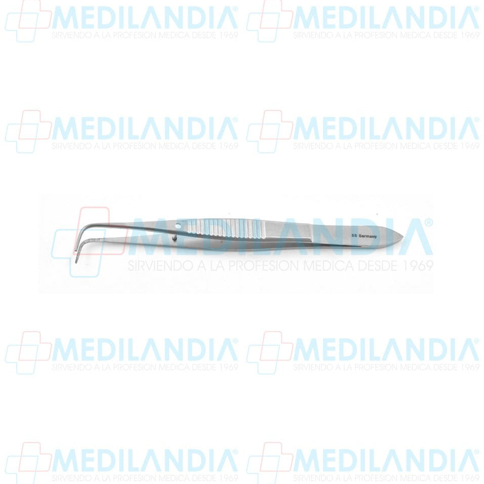 Pinza Iris curva sin dientes 10 cm - Pinzas - HP- MEDILANDIA | Tienda de productos y equipos médicos de calidad en México | Soluciones profesionales para clínicas, hospitales y consultorios.