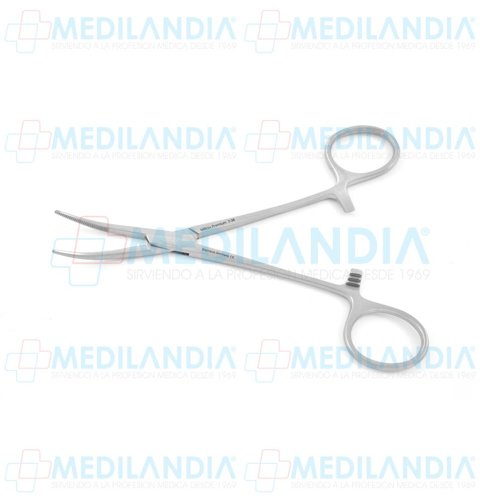 Pinza Kelly curva 14 cm Miltex - Pinzas - MILTEX- MEDILANDIA | Tienda de productos y equipos médicos de calidad en México | Soluciones profesionales para clínicas, hospitales y consultorios.
