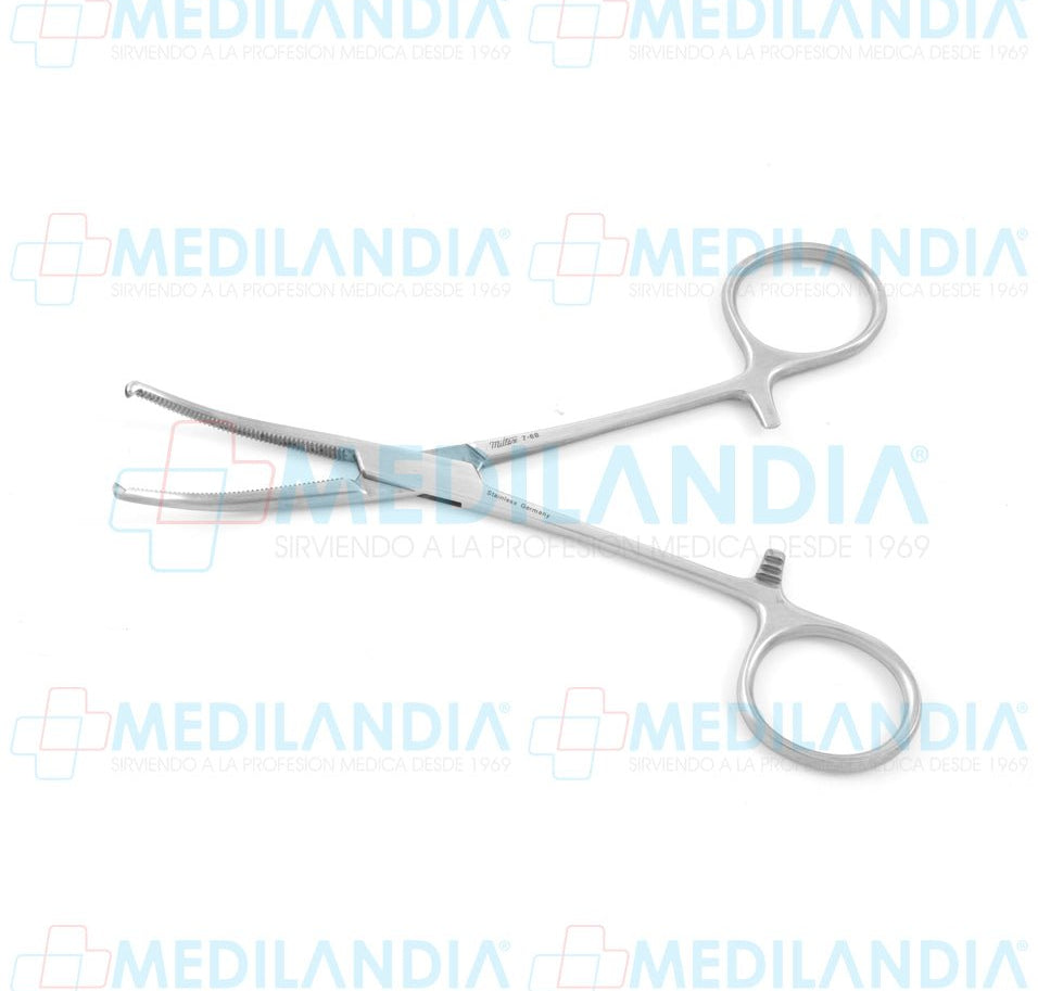 Pinza Kocher curva con dientes 1 x 2 14 cm Miltex - Pinzas - MILTEX- MEDILANDIA | Tienda de productos y equipos médicos de calidad en México | Soluciones profesionales para clínicas, hospitales y consultorios.