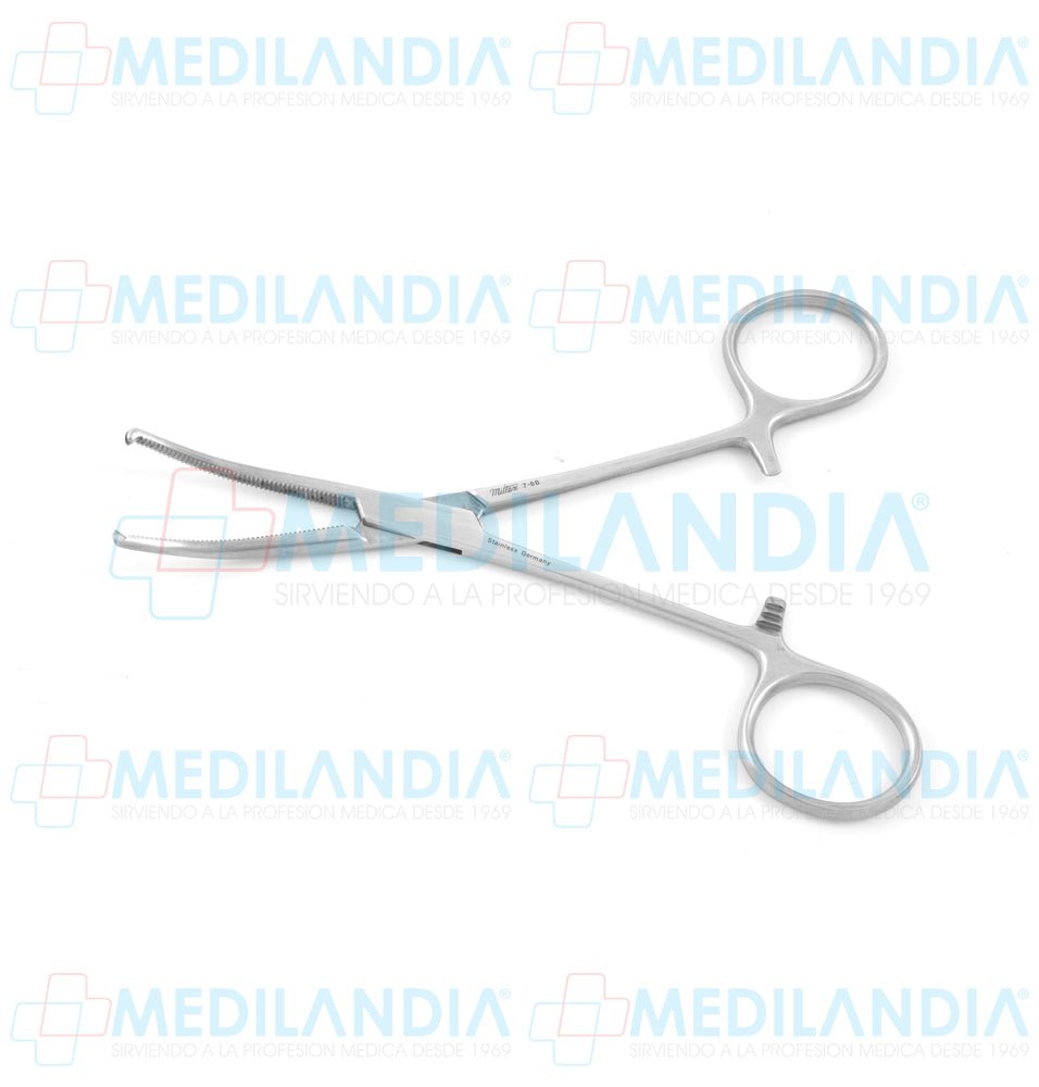 Pinza Kocher curva con dientes 1 x 2 14 cm Miltex - Pinzas - MILTEX- MEDILANDIA | Tienda de productos y equipos médicos de calidad en México | Soluciones profesionales para clínicas, hospitales y consultorios.