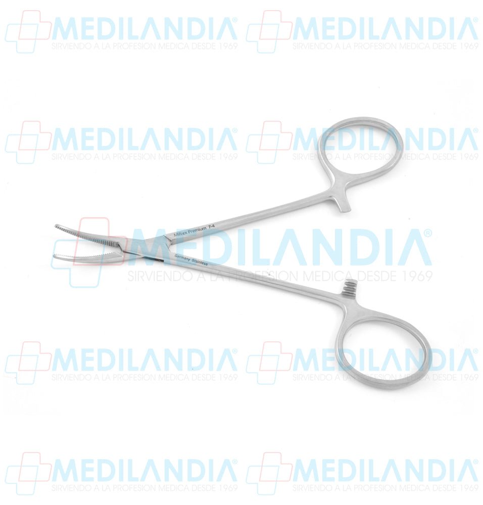 Pinza mosquito Halsted curva 12.7 cm Miltex - Pinzas - MILTEX- MEDILANDIA | Tienda de productos y equipos médicos de calidad en México | Soluciones profesionales para clínicas, hospitales y consultorios.
