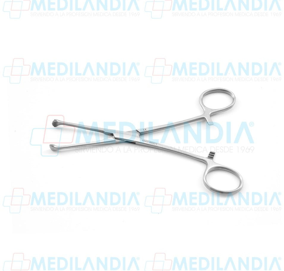 Pinza para tejidos Allis (dentada 5 x 6) 15 cm - Pinzas - HP - MEDILANDIA | Tienda de productos y equipos médicos de calidad en México | Soluciones profesionales para clínicas, hospitales y consultorios.