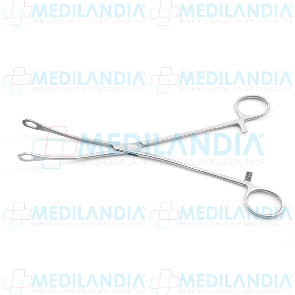 Pinza porta esponja Foerster (Forester) con anillo pequeño curva 24 cm - Pinzas - HP - MEDILANDIA | Tienda de productos y equipos médicos de calidad en México | Soluciones profesionales para clínicas, hospitales y consultorios.