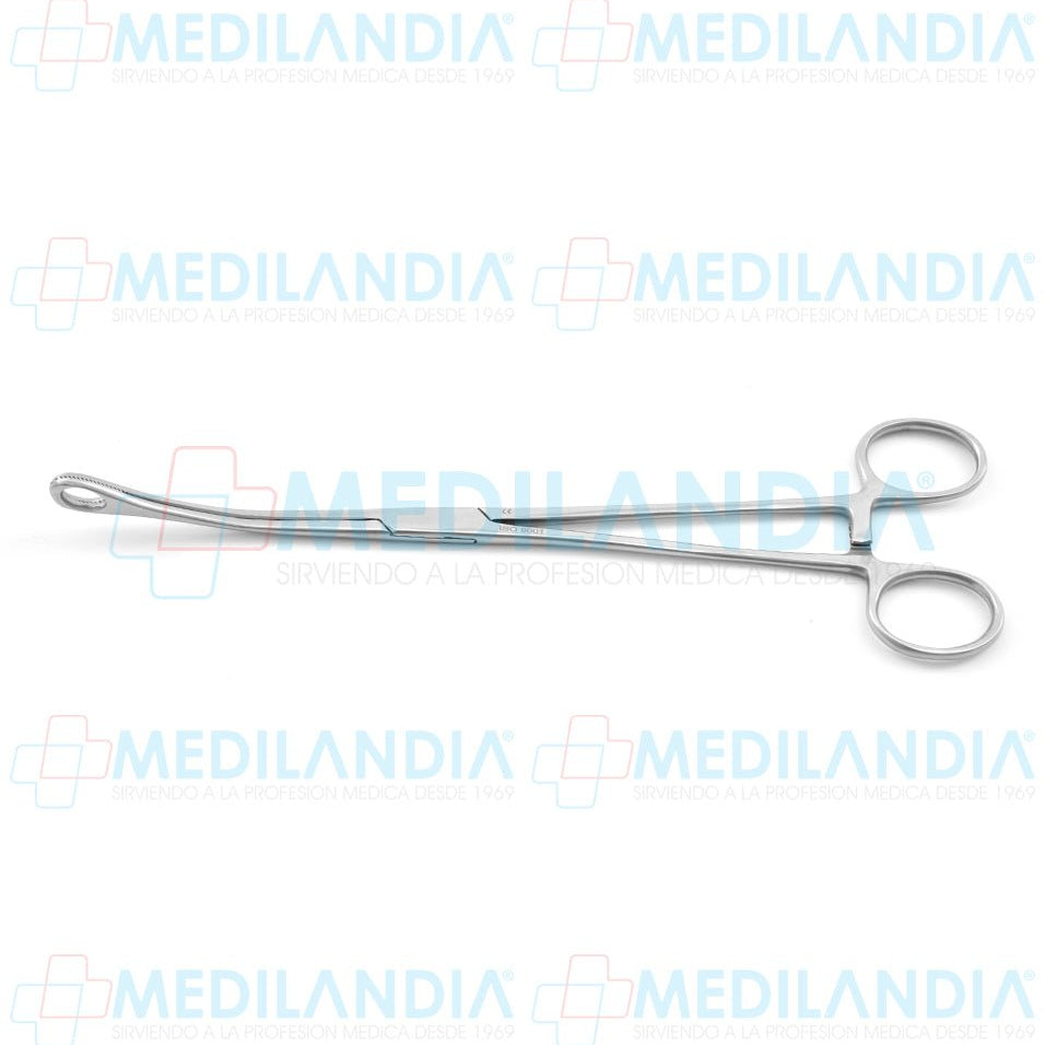 Pinza porta esponja Foerster (Forester) con anillo pequeño curva 24 cm - Pinzas - HP - MEDILANDIA | Tienda de productos y equipos médicos de calidad en México | Soluciones profesionales para clínicas, hospitales y consultorios.