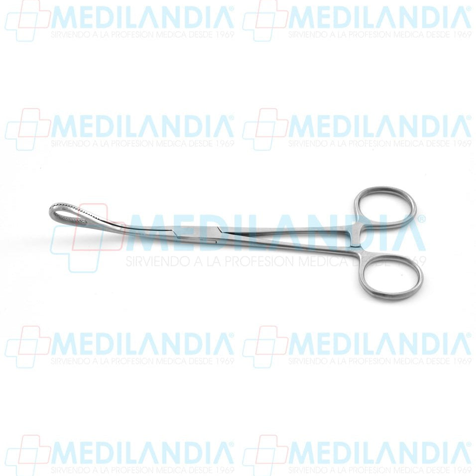 Pinza porta esponja Foerster (Forester) curva 18 cm - Pinzas - HP - MEDILANDIA | Tienda de productos y equipos médicos de calidad en México | Soluciones profesionales para clínicas, hospitales y consultorios.