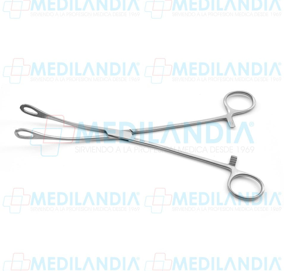 Pinza porta esponja Foerster (Forester) curva 24 cm - Pinzas - HP - MEDILANDIA | Tienda de productos y equipos médicos de calidad en México | Soluciones profesionales para clínicas, hospitales y consultorios.