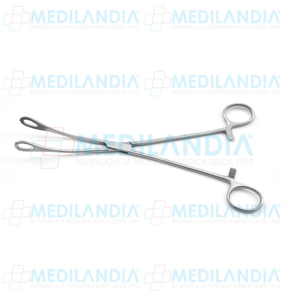 Pinza porta esponja Foerster (Forester) curva 24 cm - Pinzas - HP - MEDILANDIA | Tienda de productos y equipos médicos de calidad en México | Soluciones profesionales para clínicas, hospitales y consultorios.