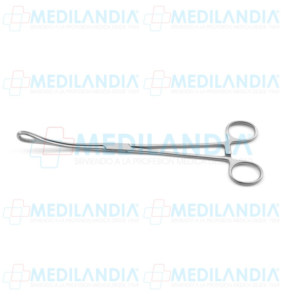 Pinza porta esponja Foerster (Forester) curva 24 cm - Pinzas - HP - MEDILANDIA | Tienda de productos y equipos médicos de calidad en México | Soluciones profesionales para clínicas, hospitales y consultorios.
