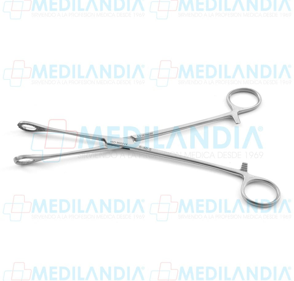 Pinza porta esponja Foerster (Forester) recta 24 cm - Pinzas - HP - MEDILANDIA | Tienda de productos y equipos médicos de calidad en México | Soluciones profesionales para clínicas, hospitales y consultorios.