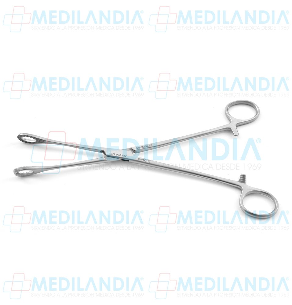 Pinza porta esponja Foerster (Forester) recta 24 cm - Pinzas - HP - MEDILANDIA | Tienda de productos y equipos médicos de calidad en México | Soluciones profesionales para clínicas, hospitales y consultorios.