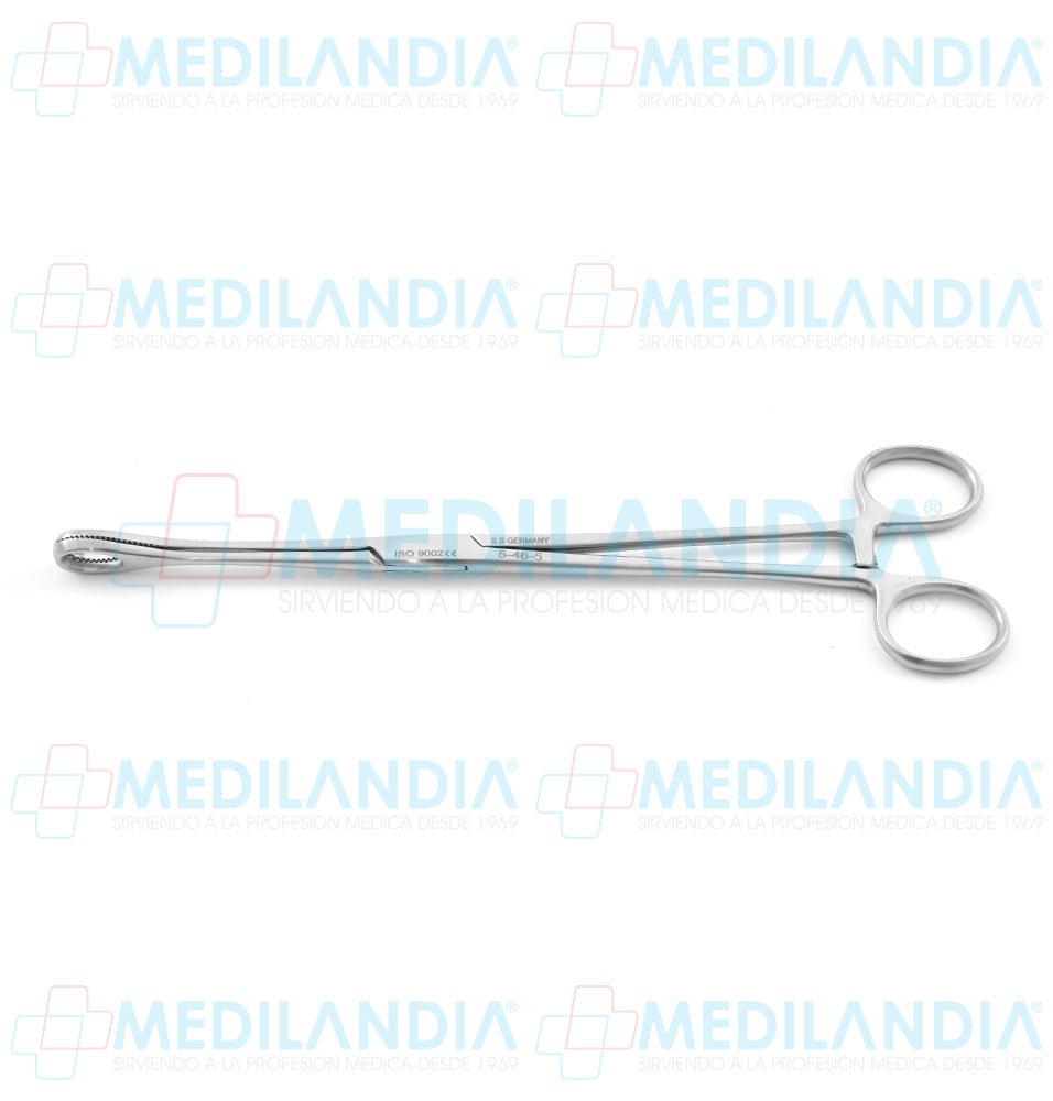 Pinza porta esponja Foerster (Forester) recta 24 cm - Pinzas - HP - MEDILANDIA | Tienda de productos y equipos médicos de calidad en México | Soluciones profesionales para clínicas, hospitales y consultorios.