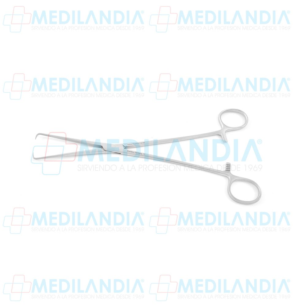 Pinza Pozzi Schroeder-Braun tentaculo uterino recta 24.8 cm Miltex - Pinzas - MILTEX- MEDILANDIA | Tienda de productos y equipos médicos de calidad en México | Soluciones profesionales para clínicas, hospitales y consultorios.