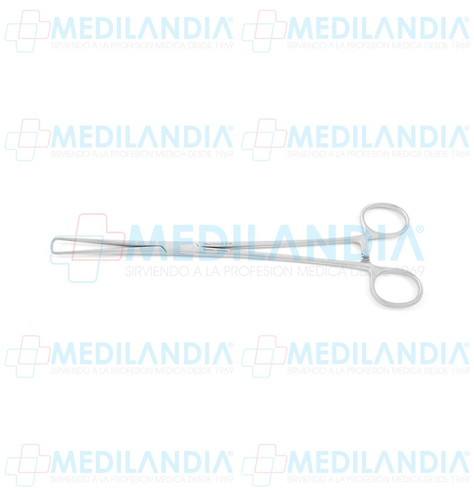 Pinza Pozzi Schroeder-Braun tentaculo uterino recta 24.8 cm Miltex - Pinzas - MILTEX- MEDILANDIA | Tienda de productos y equipos médicos de calidad en México | Soluciones profesionales para clínicas, hospitales y consultorios.