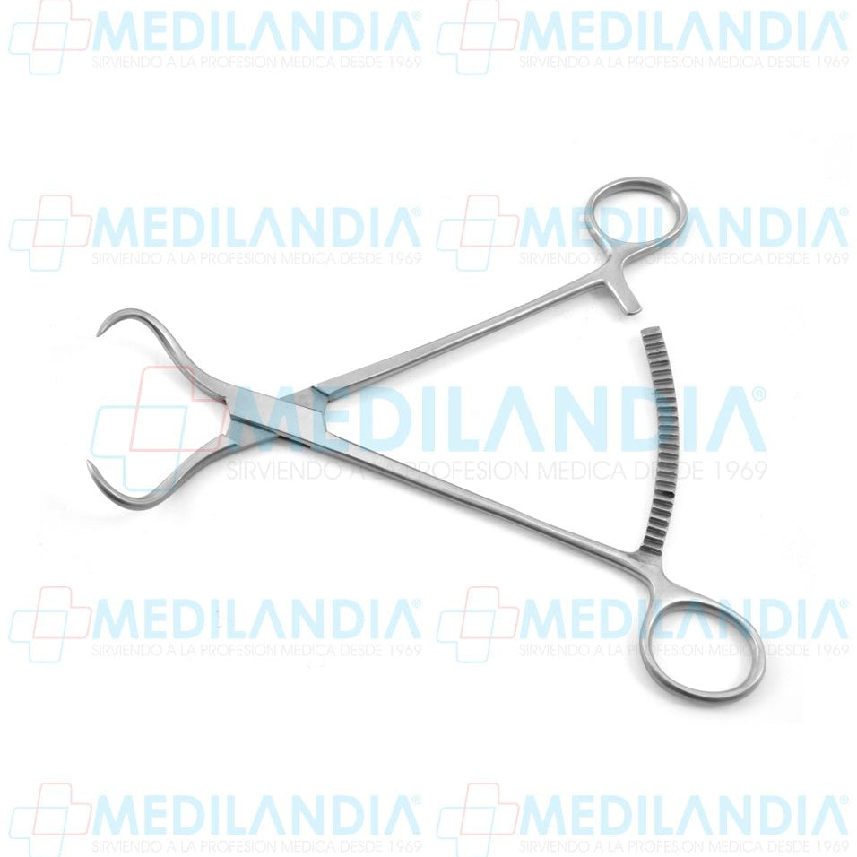 Pinza tipo campo para reducción ósea curva con cremallera 20.5 cm - Pinzas - 6B- MEDILANDIA | Tienda de productos y equipos médicos de calidad en México | Soluciones profesionales para clínicas, hospitales y consultorios.