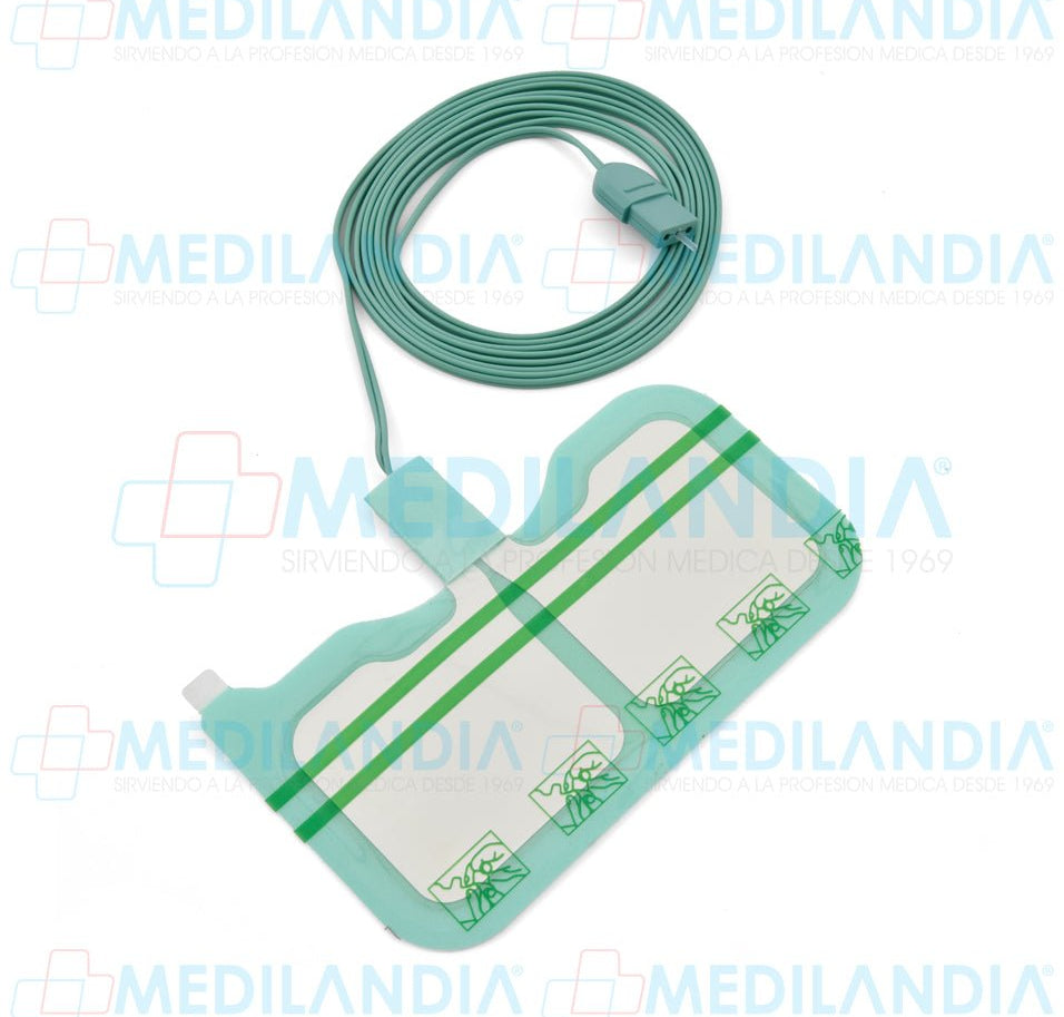 Placa de electrocirugía dividida con cable adulto - Placa electrocirugía - OBS- MEDILANDIA | Tienda de productos y equipos médicos de calidad en México | Soluciones profesionales para clínicas, hospitales y consultorios.