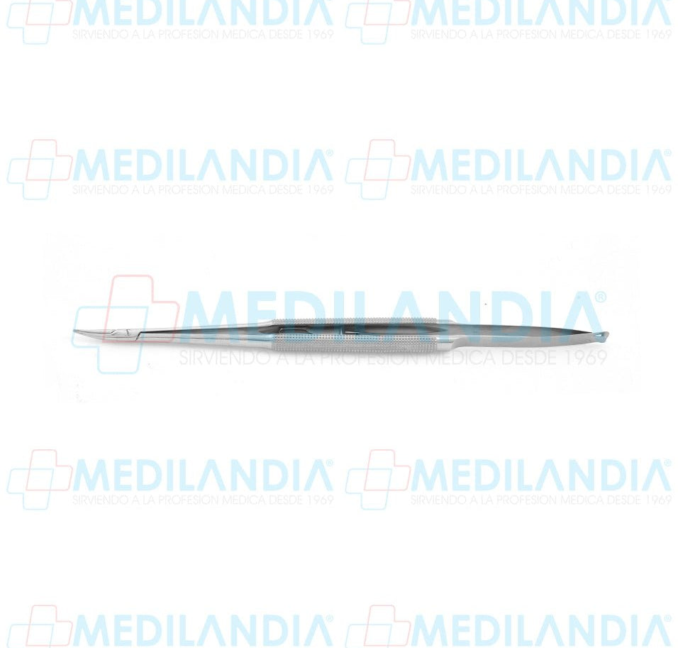 Porta agujas para micro cirugía tipo Miltex curvo 18 cm - Pinzas - HP- MEDILANDIA | Tienda de productos y equipos médicos de calidad en México | Soluciones profesionales para clínicas, hospitales y consultorios.
