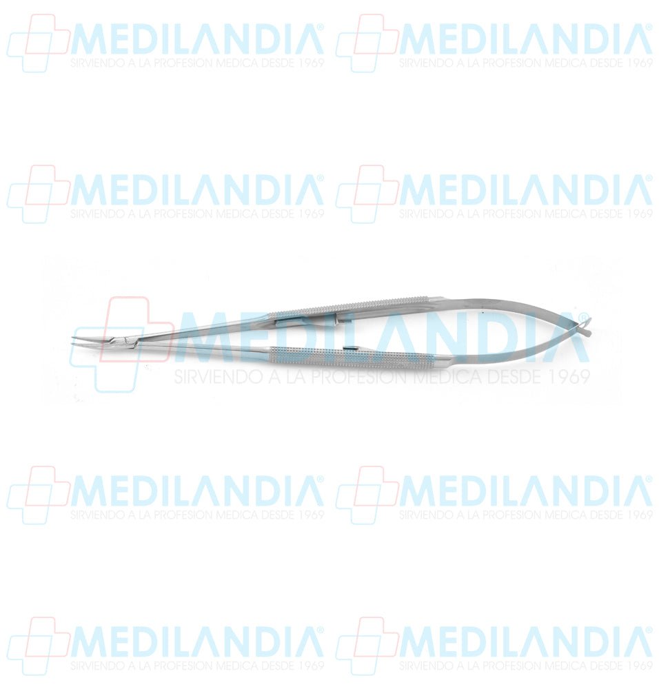 Porta agujas para micro cirugía tipo Miltex curvo 18 cm - Pinzas - HP- MEDILANDIA | Tienda de productos y equipos médicos de calidad en México | Soluciones profesionales para clínicas, hospitales y consultorios.