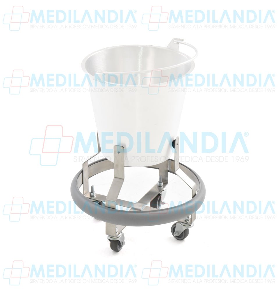 Porta cubeta de patada de acero inoxidable - Porta cubeta - CIIASA - MEDILANDIA | Tienda de productos médicos